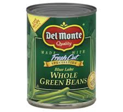 Del Monte Blue Lake Whole Green Beans